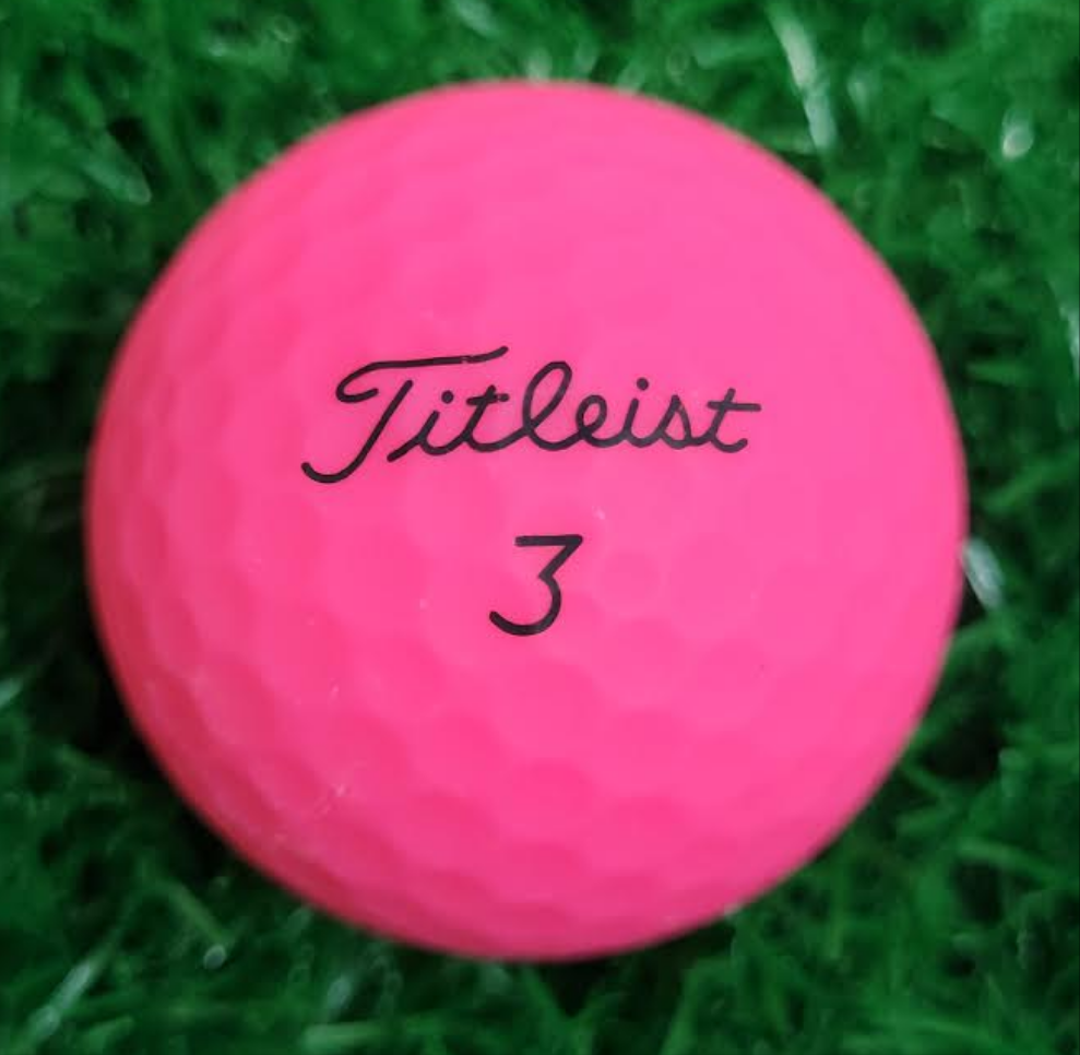 Titleist Velocity Golf Balls - Matte Pink - 1 Dozen