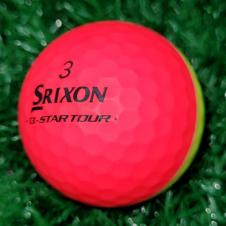Srixon Q-Star Tour Divide Golf Balls - Matte Red / Yellow