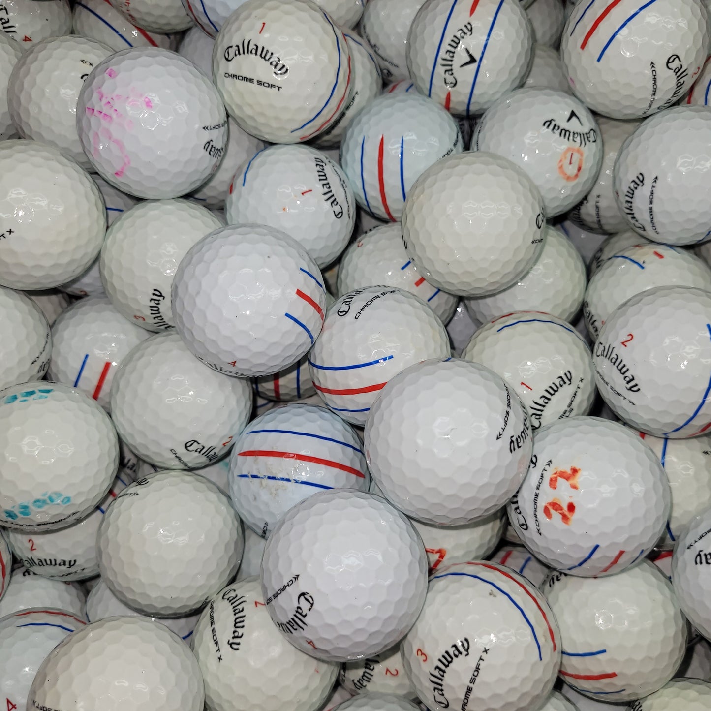 Callaway Chrome Soft Triple Track Mix Golf Balls - CS / X / XLS - 1 Dozen