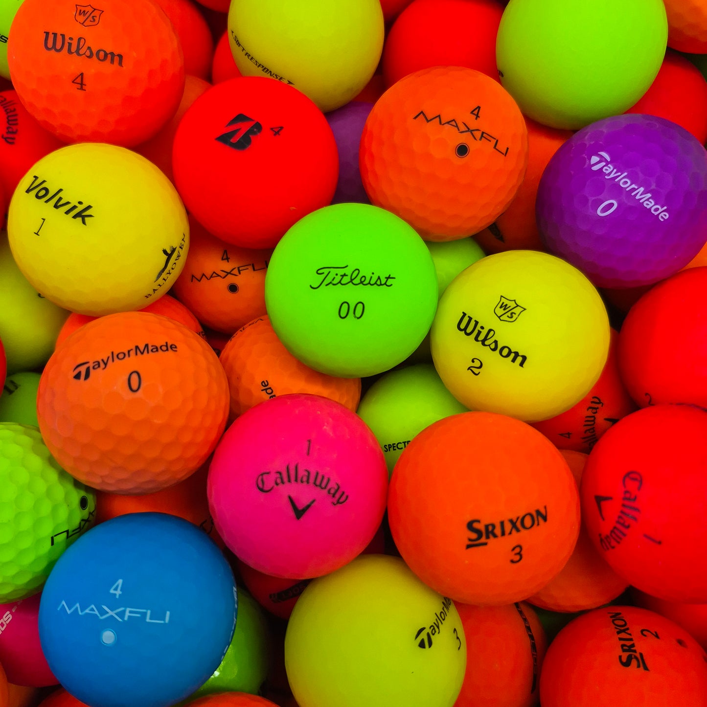 Premium Assorted Color Mix Golf Balls – Matte