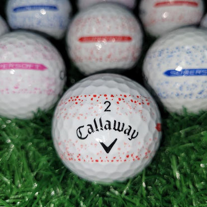 Callaway Supersoft Splatter 360 Golf Balls - Color Mix - 1 Dozen