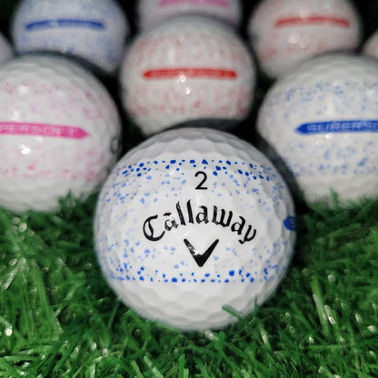 Callaway Supersoft Splatter 360 Golf Balls - Color Mix - 1 Dozen