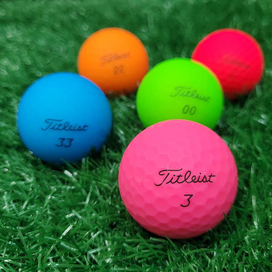 Matte_Color_Titleist_Velocity_Trufeel_Mix_Used_Golf_Balls - iLovetoGolf