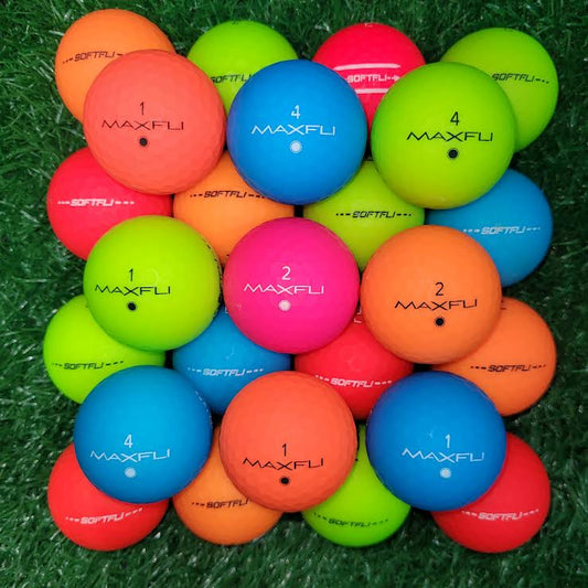 Maxfli_Softfli_Matte_Color_Used_Golf_Balls - iLovetoGolf