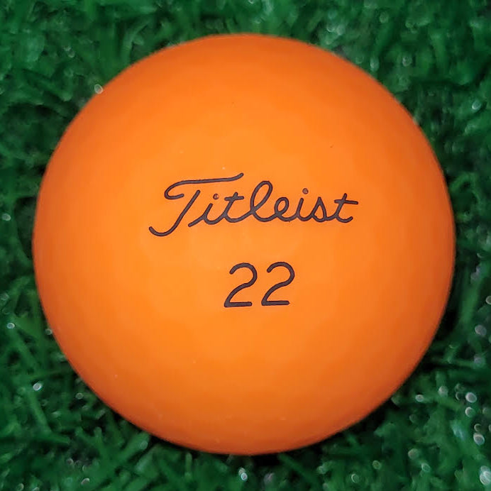 Orange_Matte_Titleist_Velocity_Used_Golf_Balls - iLovetoGolf