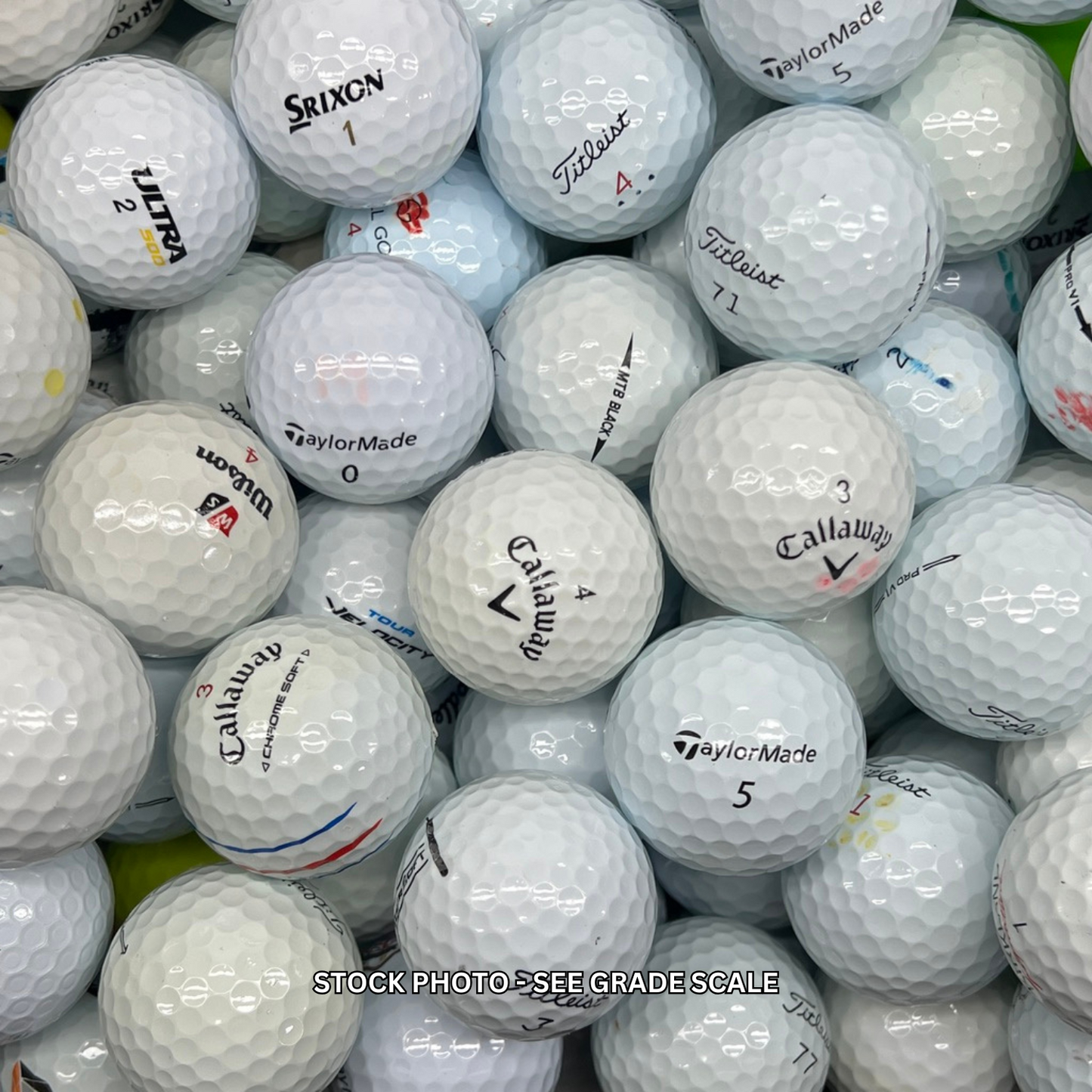 Pond Run Mix - Titleist Nike Callaway Pro V1x etc - 4A/5A Grade Mix - 100ct