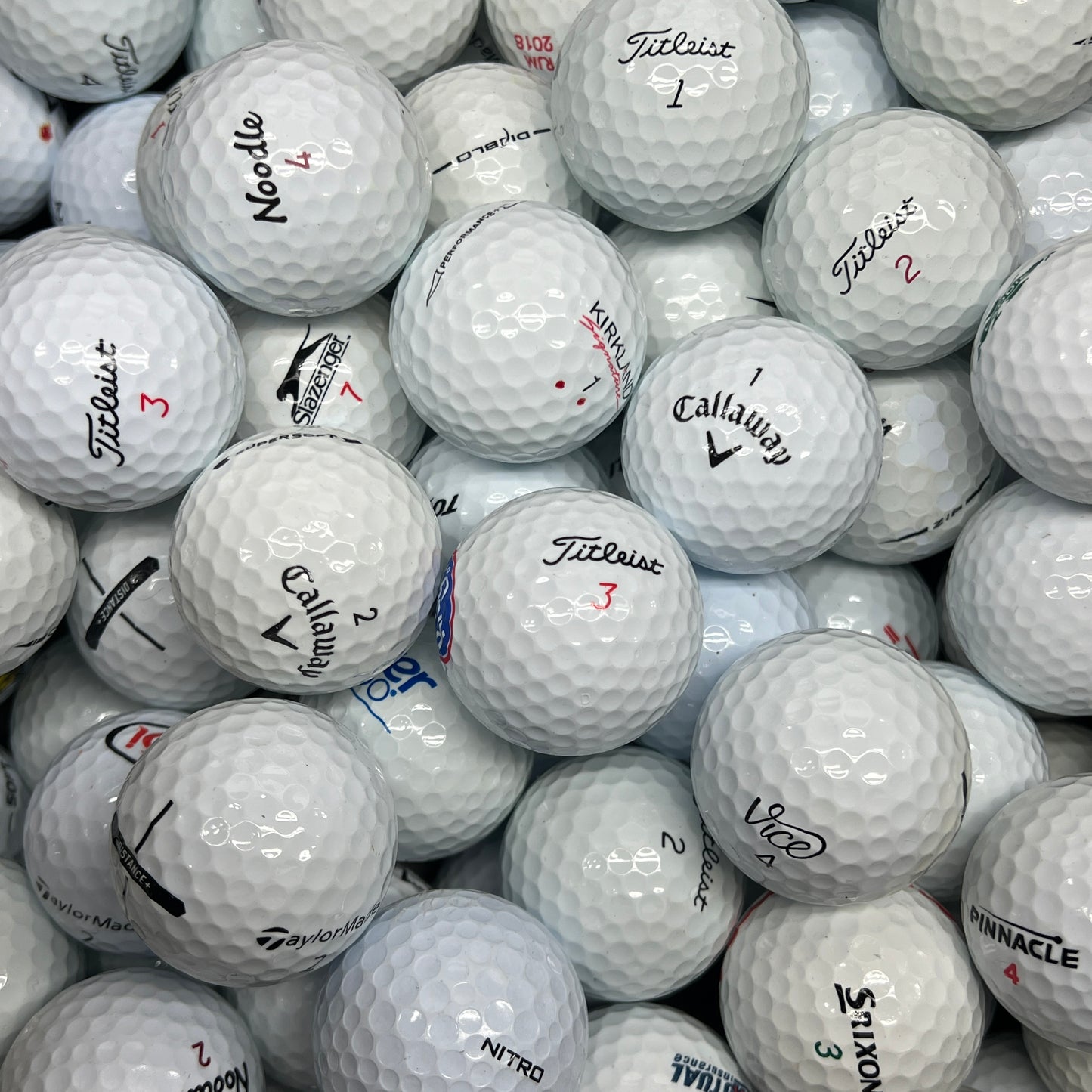 Pond Run Mix - Titleist Nike Callaway Pro V1x etc - 4A/5A Grade Mix - 100ct