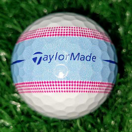 Pink_Blue_TaylorMade_Tour_Response_Stripe_Used_Golf_Balls - iLovetoGolf