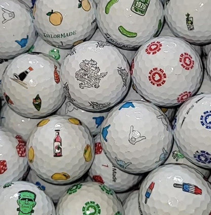 TaylorMade Pix Logo Mix Golf Balls - TP5 / TP5x - 1 Dozen