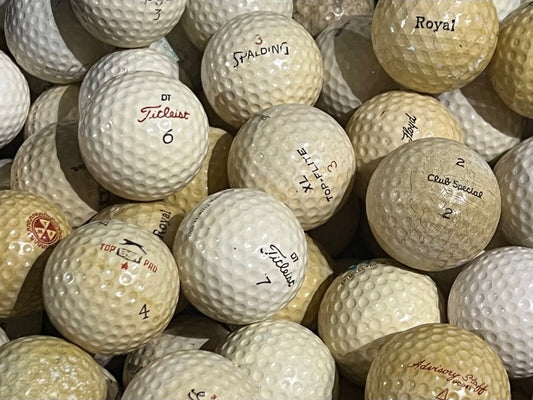 Vintage_Mixed_Used_Golf_Balls - iLovetoGolf