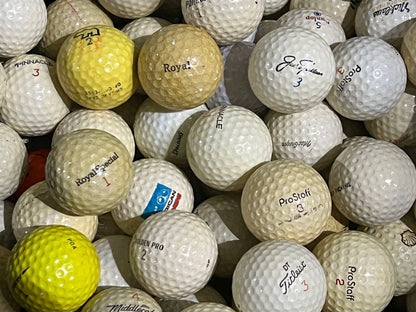 Vintage_Mixed_Used_Golf_Balls_100ct - iLovetoGolf