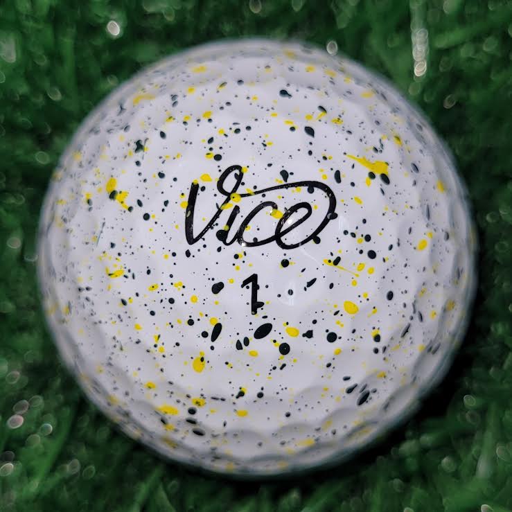 Yellow_Black_Vice_Drip_Used_Golf_Balls - iLovetoGolf