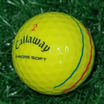 Yellow_Callaway_Chrome_Soft_Triple_Track_Golf-Balls - iLovetoGolf