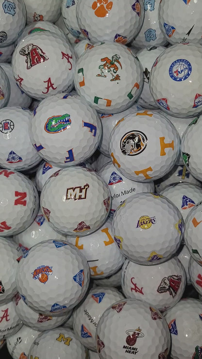 TaylorMade Pix Sports/College Logo Mix Golf Balls - TP5 / TP5x - 1 Dozen