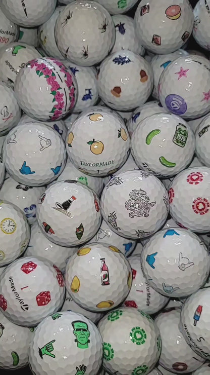 TaylorMade Pix Logo Mix Golf Balls - TP5 / TP5x - 1 Dozen