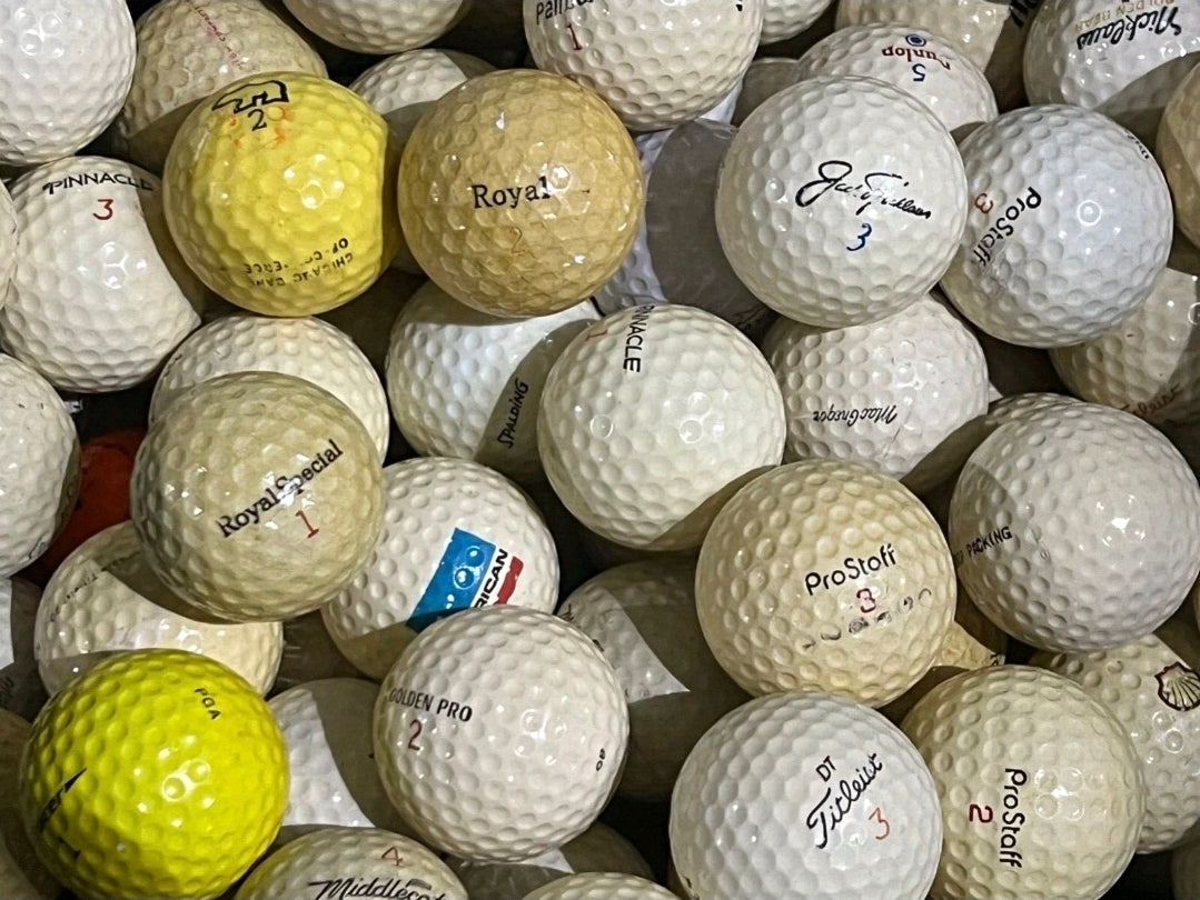 Vintage Mixed Golf Ball Lot - 100ct