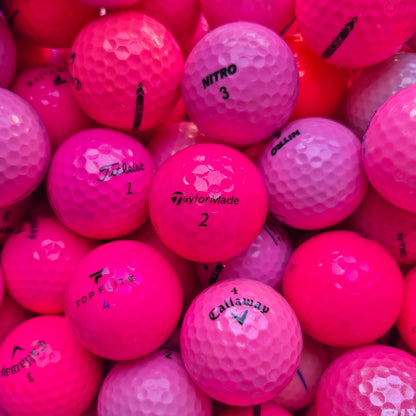 Assorted Ladies Golf Ball Mix - Pink
