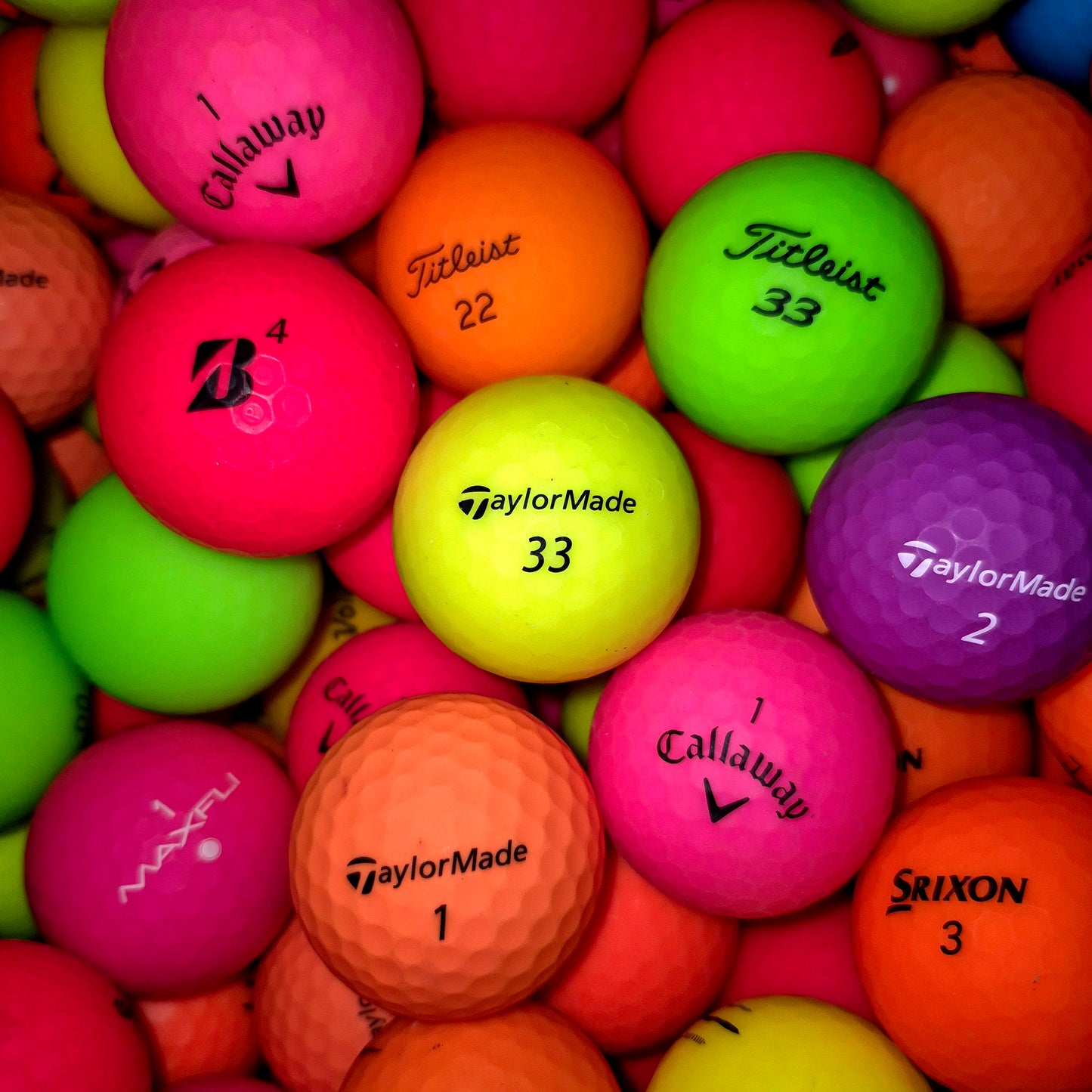 Premium Assorted Color Mix Golf Balls – Matte