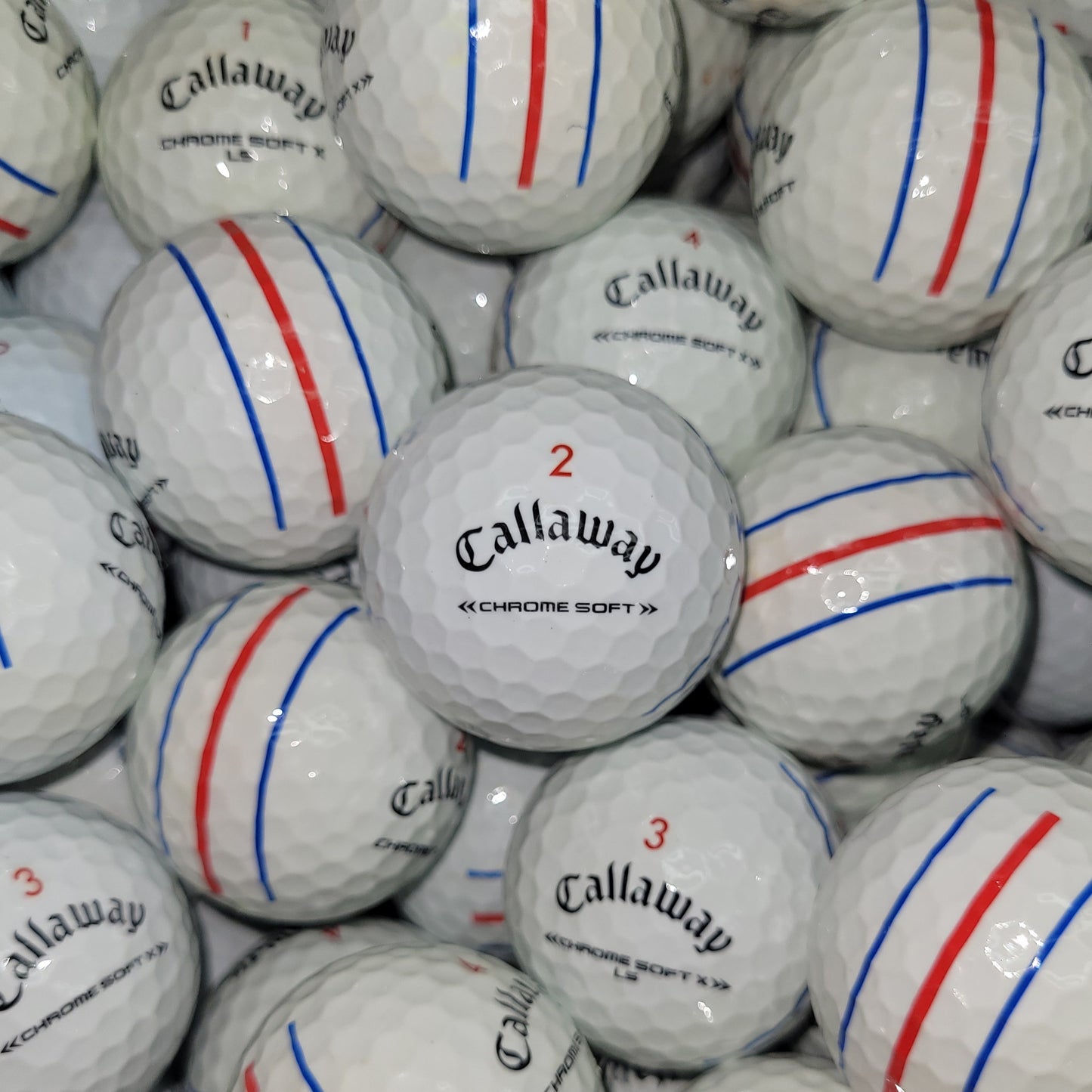 Callaway Chrome Soft Triple Track Mix Golf Balls - CS / X / XLS - 1 Dozen