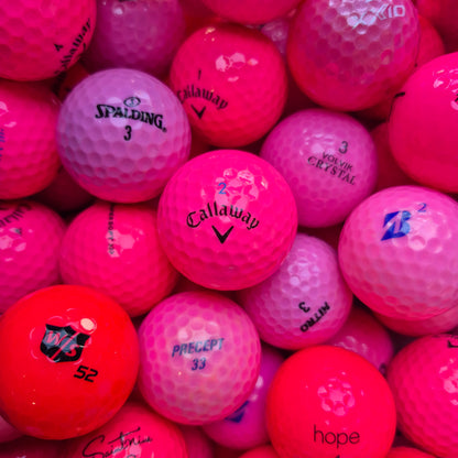 Assorted Ladies Golf Ball Mix - Pink